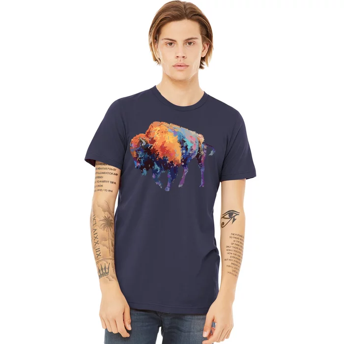 Buffalo American Bison Western Gift Premium T-Shirt