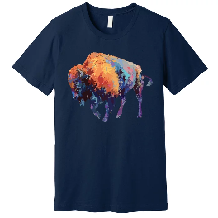 Buffalo American Bison Western Gift Premium T-Shirt