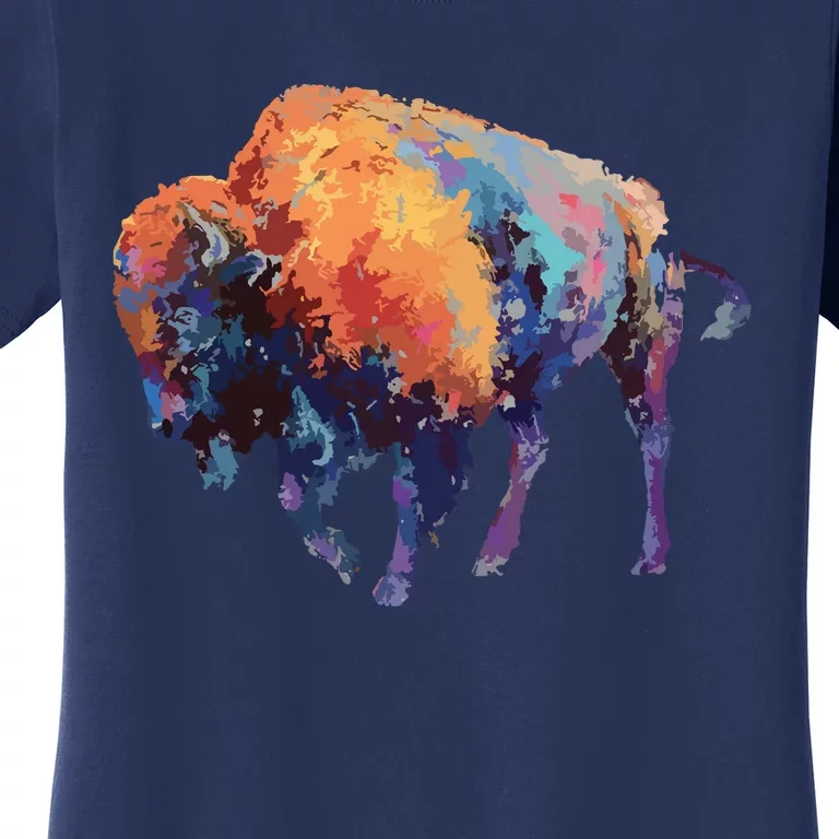 Buffalo American Bison Western Gift Women's T-Shirt