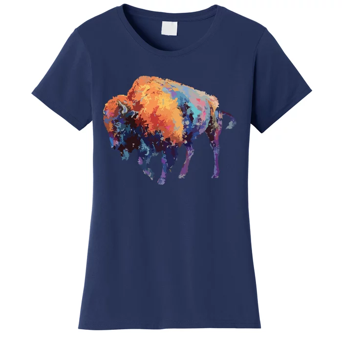 Buffalo American Bison Western Gift Women's T-Shirt