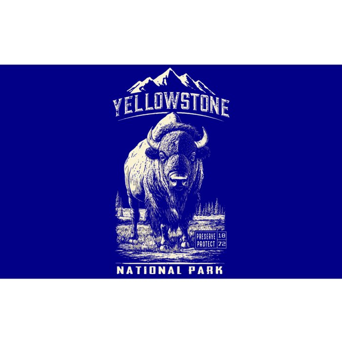 Buffalo American Bison Yellowstone National Park Bumper Sticker