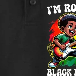 Black Afro Boy IM Rockin Black History Month Guitarist Dry Zone Grid Performance Polo