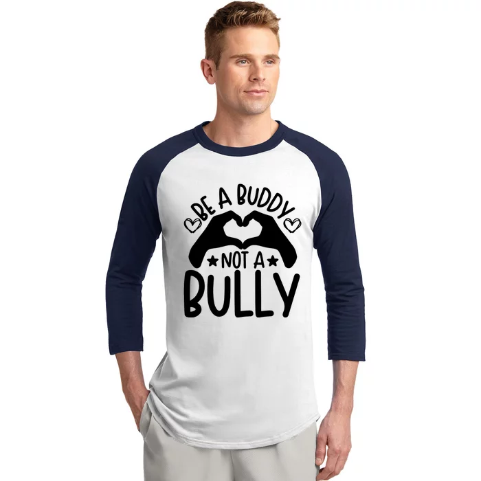 Be A Buddy Not A Bully Unity Day Orange Anti Bullying Baseball Sleeve Shirt