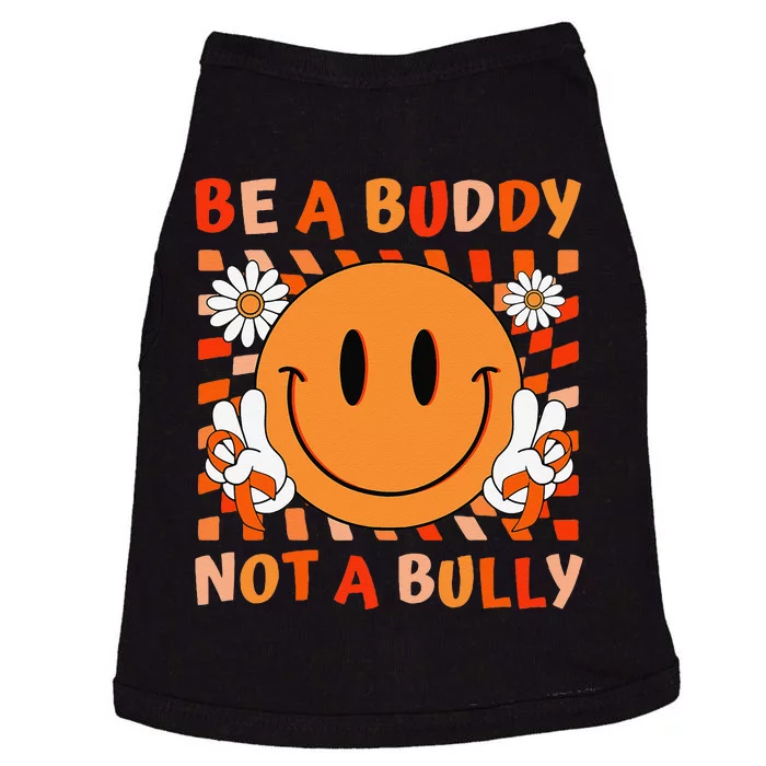 Be A Buddy Not A Bully Unity Day Anti Bullying Orange Face Gift Doggie Tank