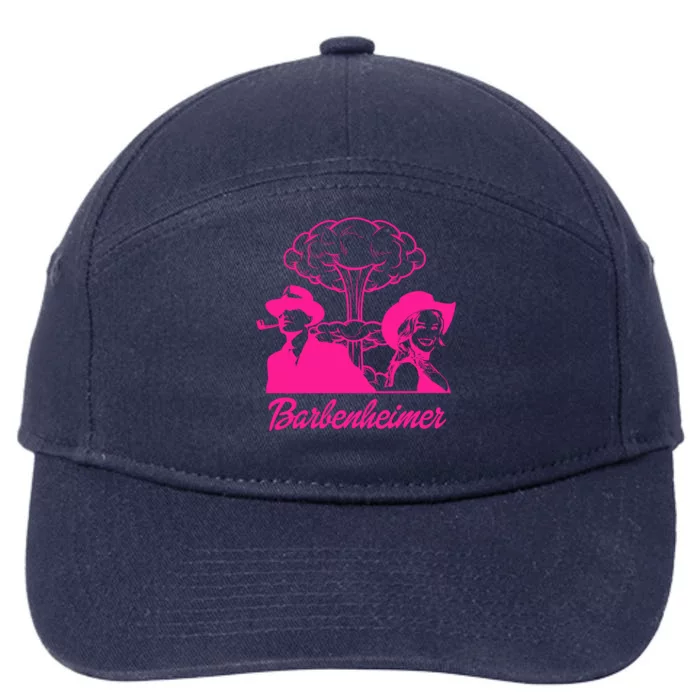 Barbieheimer Active Bar Bie Oppenheimer Funny Movie Bar Bie 7-Panel Snapback Hat