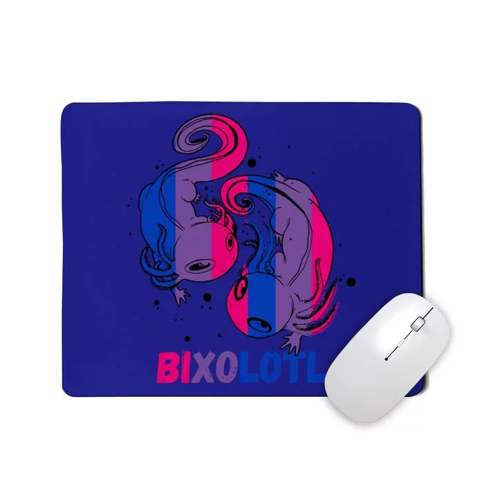 Bisexual Axolotl Bisexuality Lgbtq Bi Pride Bisexual Flag Gift Mousepad