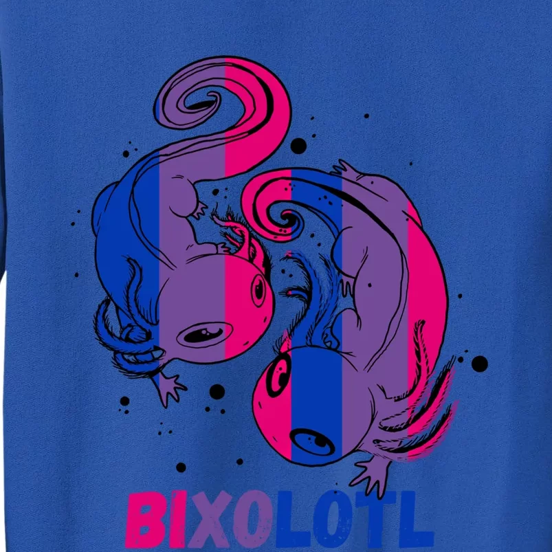 Bisexual Axolotl Bisexuality Lgbtq Bi Pride Bisexual Flag Gift Tall Sweatshirt