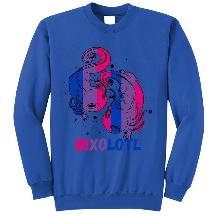 Bisexual Axolotl Bisexuality Lgbtq Bi Pride Bisexual Flag Gift Tall Sweatshirt