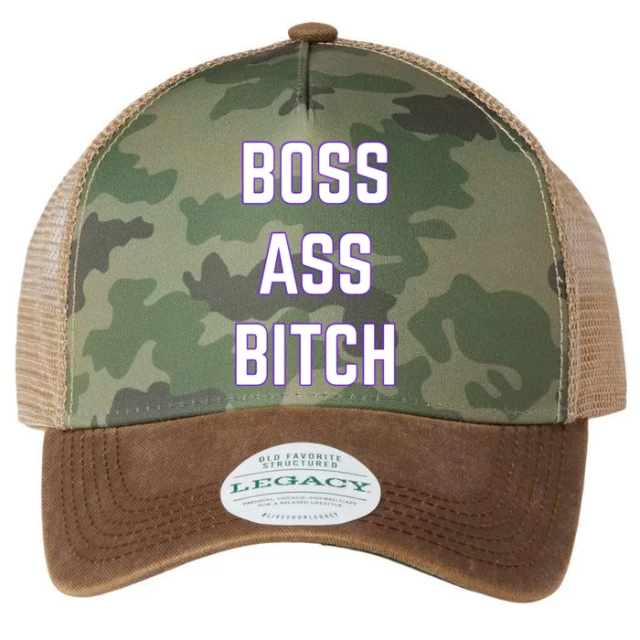 Boss Ass Bitch Fun Cute Cool Motivational Gift Legacy Tie Dye Trucker Hat