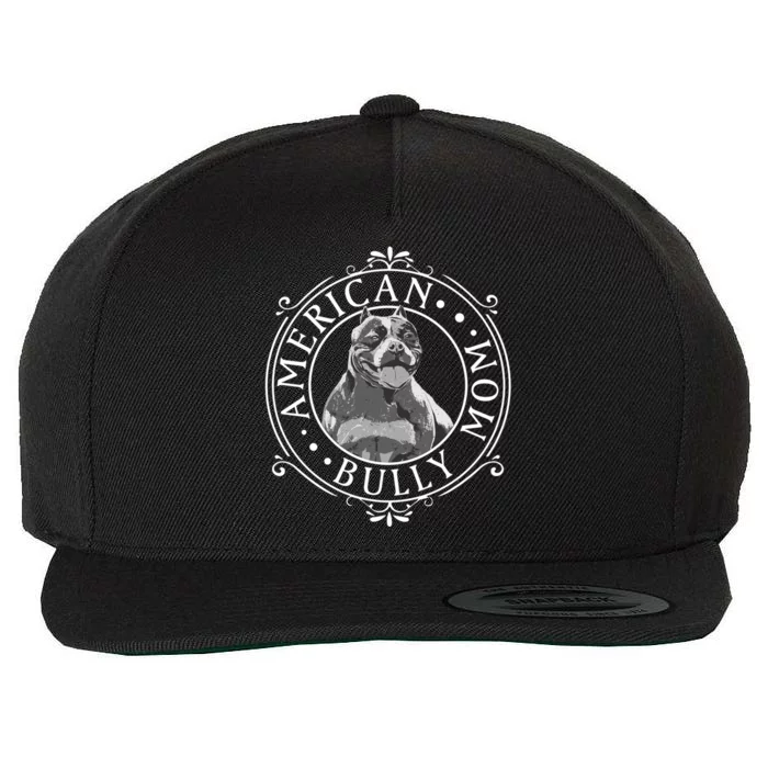 Best American Bully Mom Ever Vintage Great Gift Wool Snapback Cap