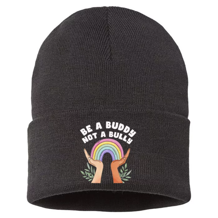 Be A Buddy Not A Bully Anti Bullying Sustainable Knit Beanie