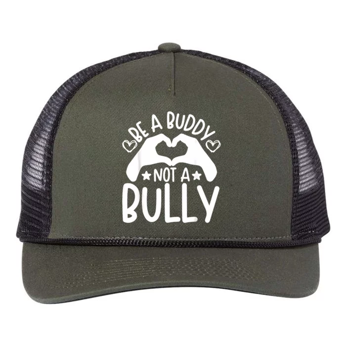 Be A Buddy Not A Bully Unity Day Orange Anti Bullying Retro Rope Trucker Hat Cap