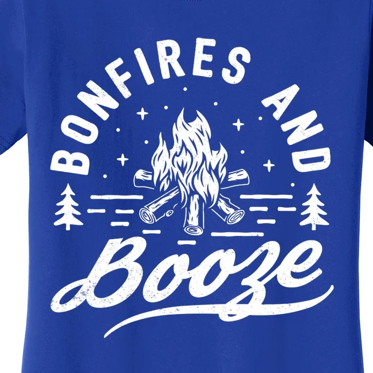 Bonfires And Booze Trendy Casual Cool Gift Women's T-Shirt