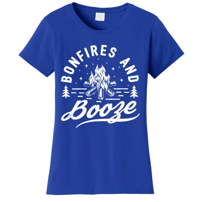 Bonfires And Booze Trendy Casual Cool Gift Women's T-Shirt