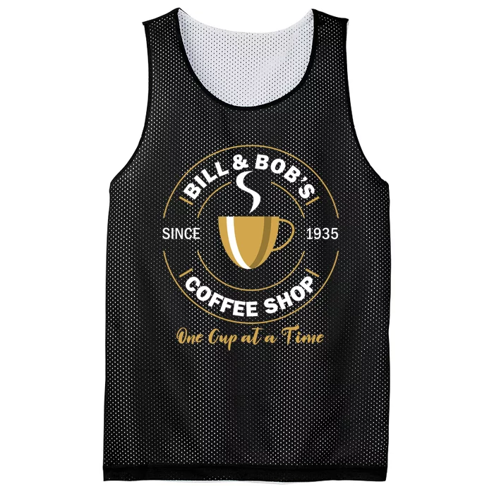 Bill and Bob's Coffee Shop AA Recovery Gift Mesh Reversible Basketball Jersey Tank