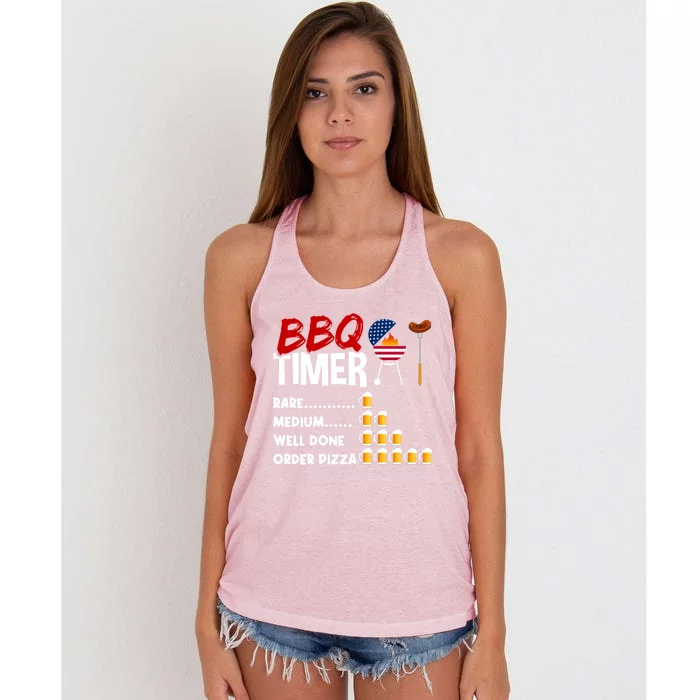 Barbecue Accessories Bbq Grill God Barbecue Gift Women's Knotted Racerback Tank