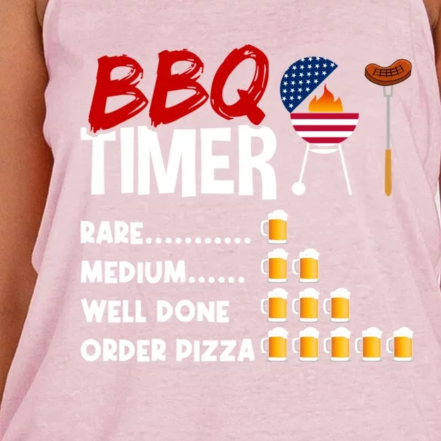 Barbecue Accessories Bbq Grill God Barbecue Gift Women's Knotted Racerback Tank