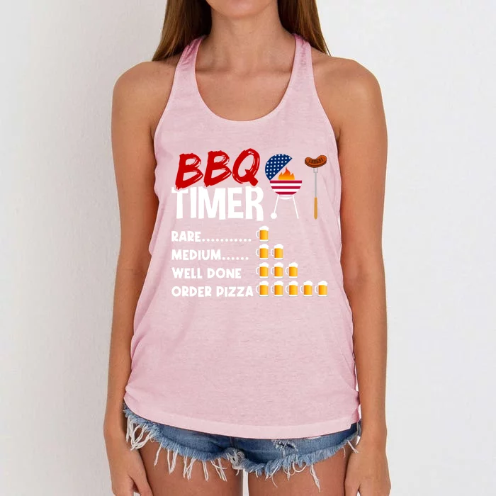 Barbecue Accessories Bbq Grill God Barbecue Gift Women's Knotted Racerback Tank