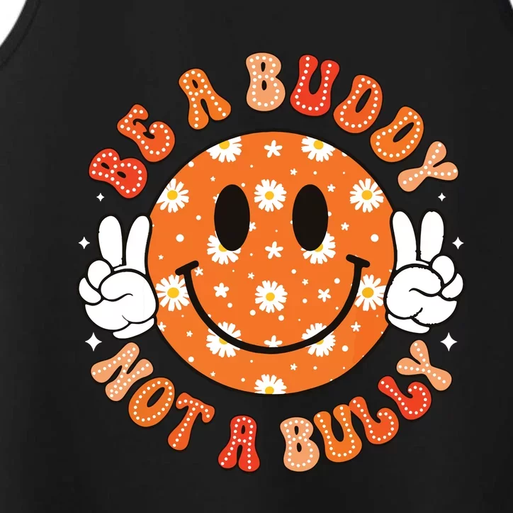 Be A Buddy Not A Bully Unity Day Orange Anti Bullying Performance Tank