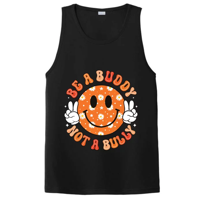 Be A Buddy Not A Bully Unity Day Orange Anti Bullying Performance Tank