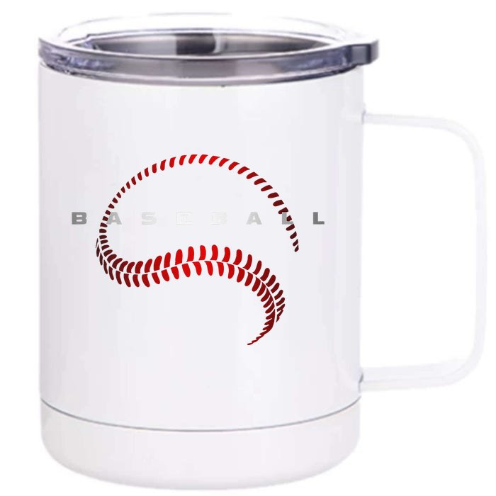 Baseball Apparel Baseball Front & Back 12oz Stainless Steel Tumbler Cup