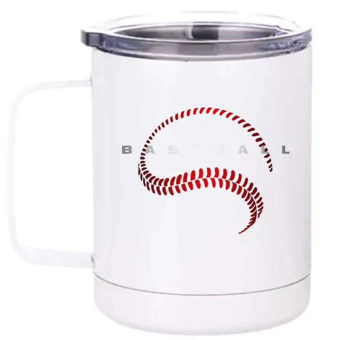 Baseball Apparel Baseball Front & Back 12oz Stainless Steel Tumbler Cup