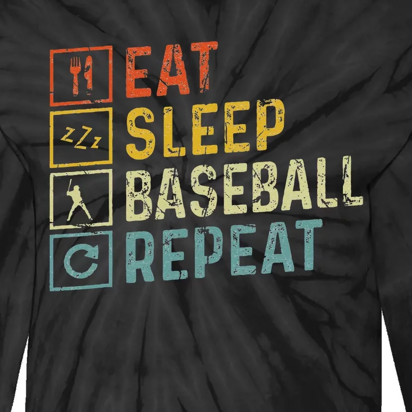 Baseball Apparel Baseball Tie-Dye Long Sleeve Shirt