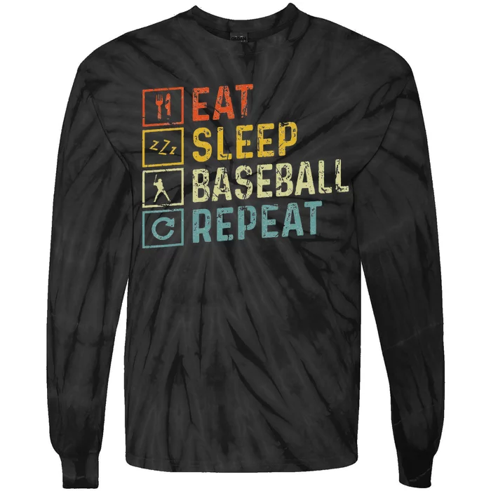 Baseball Apparel Baseball Tie-Dye Long Sleeve Shirt