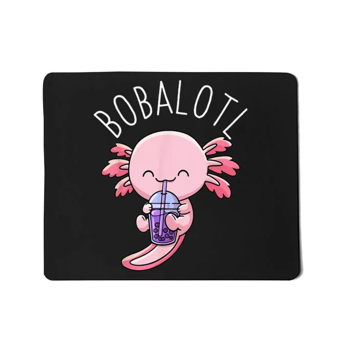 Bobalotl Axolotl Boba Tea Bubble Milk Mousepad