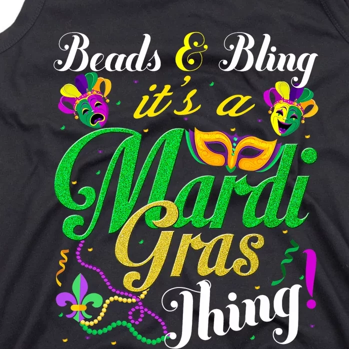 Beads And Bling ItS A Mardi Gras Thing Carnival Costume Tank Top