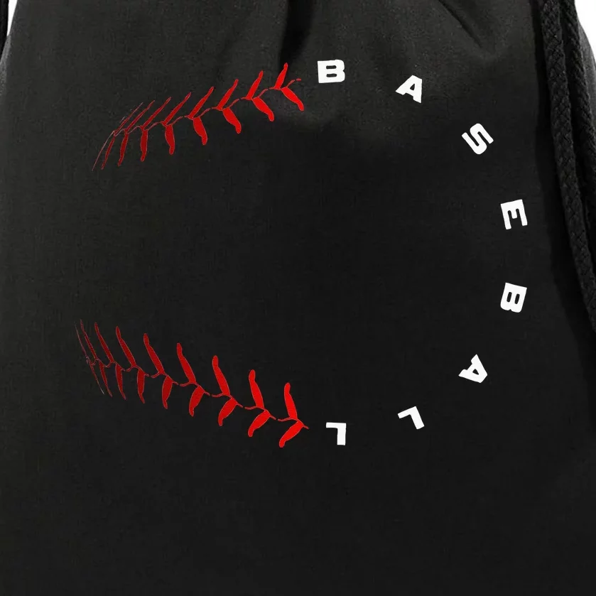 Baseball Apparel Baseball Drawstring Bag