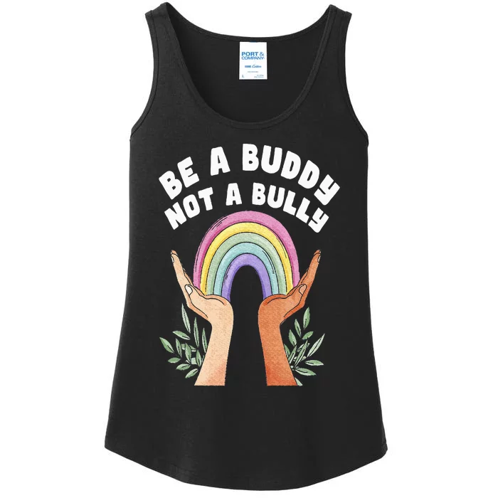 Be A Buddy Not A Bully Anti Bullying Ladies Essential Tank