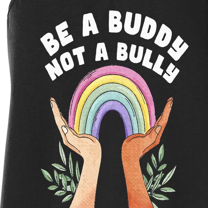 Be A Buddy Not A Bully Anti Bullying Women's Racerback Tank