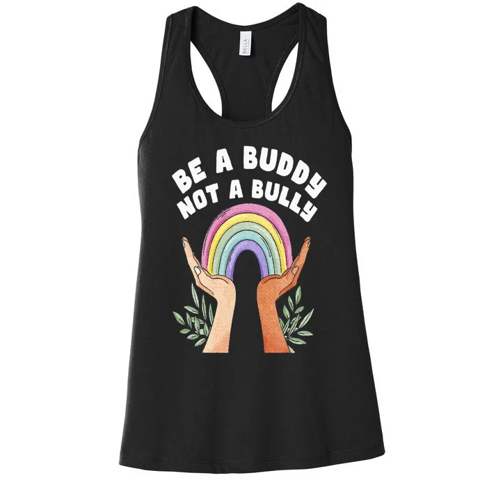 Be A Buddy Not A Bully Anti Bullying Women's Racerback Tank