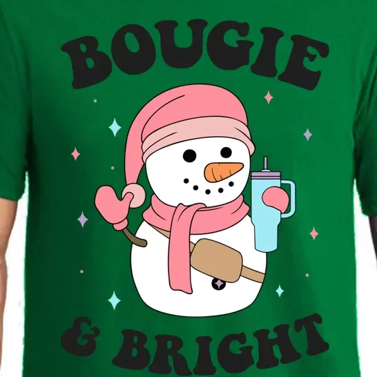 Bougie And Bright Funny Christmas Snow Cute Gift Pajama Set