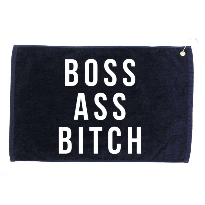 Boss Ass Bitch Cute Gift Grommeted Golf Towel