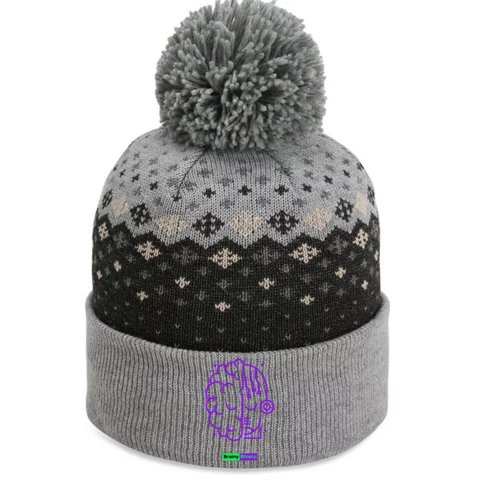 Binary And Brainy Intelligence Technology The Baniff Cuffed Pom Beanie