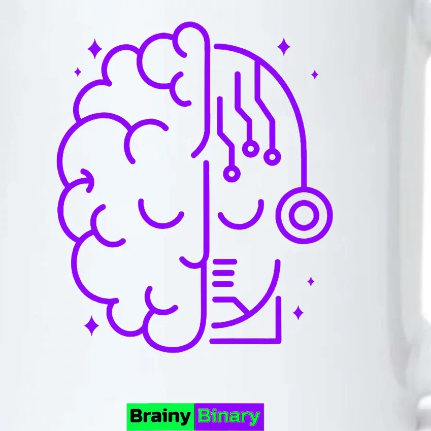 Binary And Brainy Intelligence Technology Black Color Changing Mug