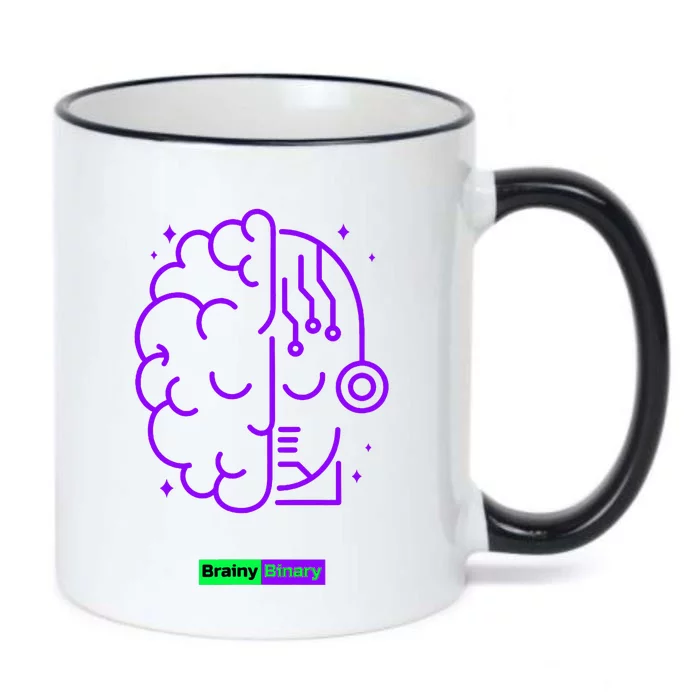 Binary And Brainy Intelligence Technology Black Color Changing Mug