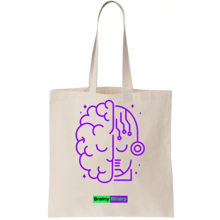 Binary And Brainy Intelligence Technology Tote Bag