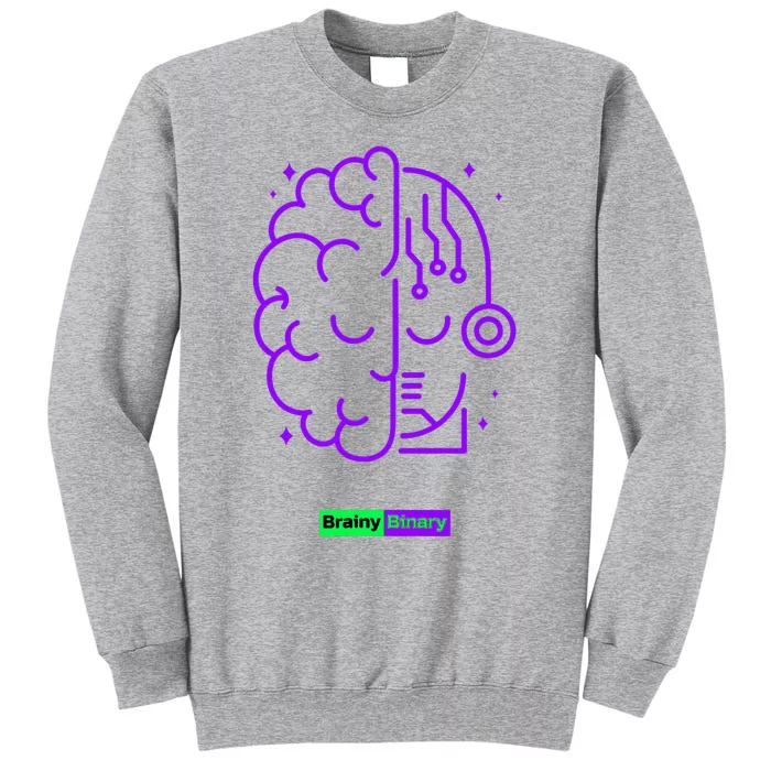 Binary And Brainy Intelligence Technology Tall Sweatshirt