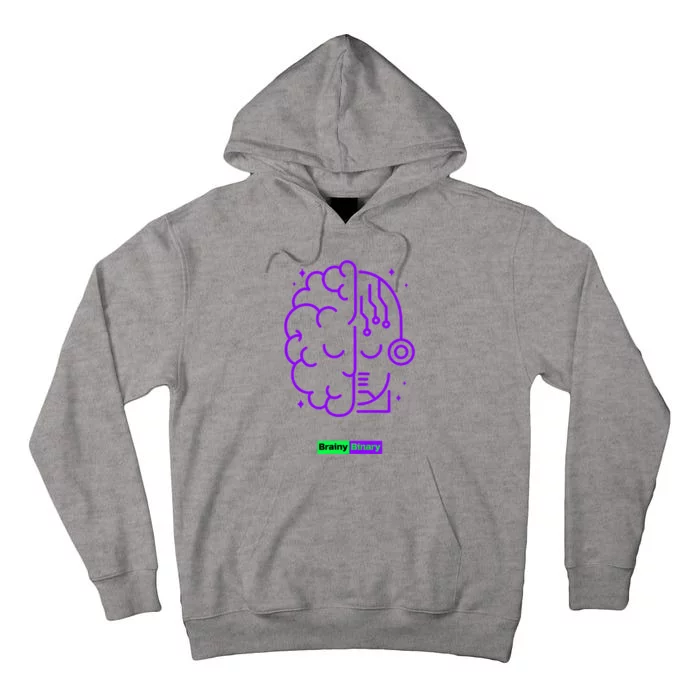 Binary And Brainy Intelligence Technology Tall Hoodie