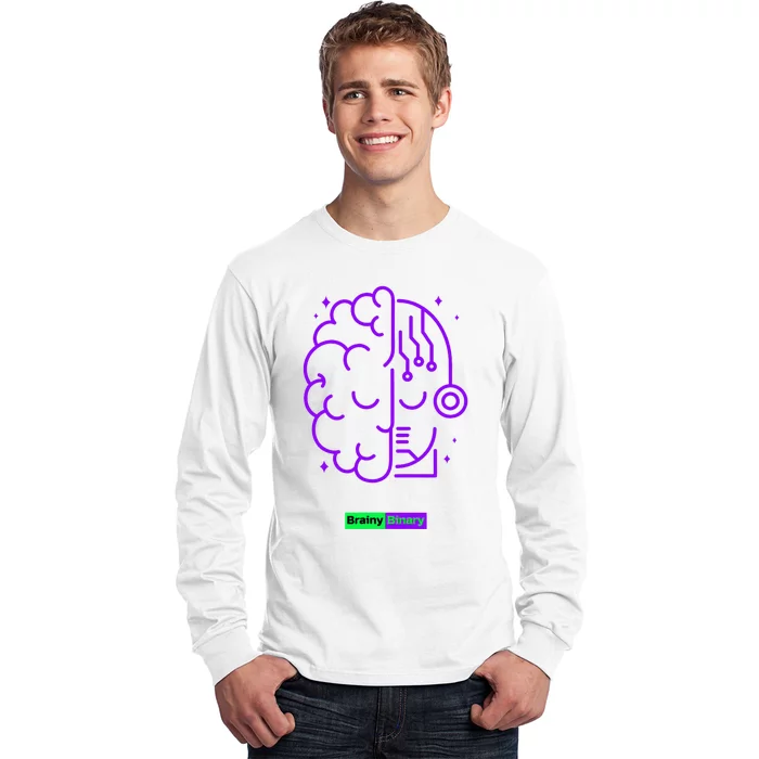 Binary And Brainy Intelligence Technology Long Sleeve Shirt