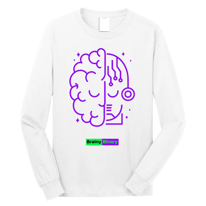 Binary And Brainy Intelligence Technology Long Sleeve Shirt