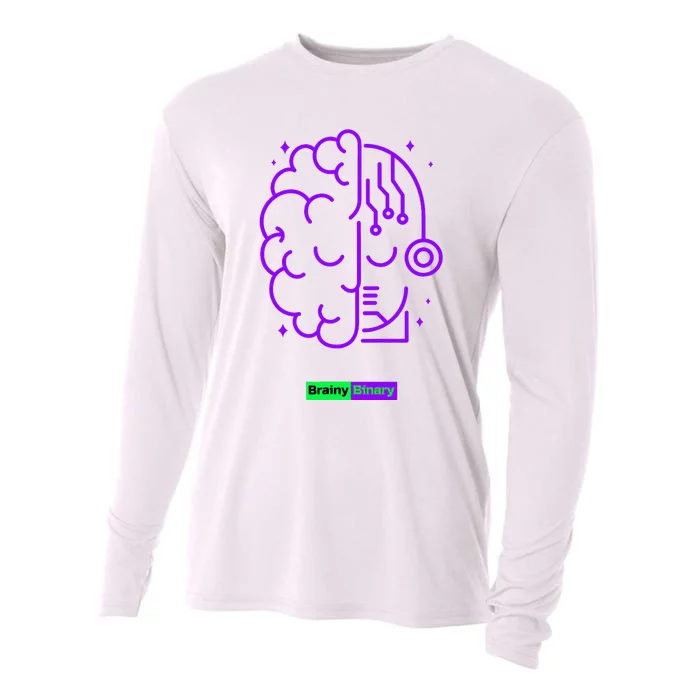 Binary And Brainy Intelligence Technology Cooling Performance Long Sleeve Crew