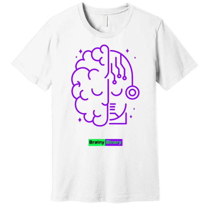 Binary And Brainy Intelligence Technology Premium T-Shirt