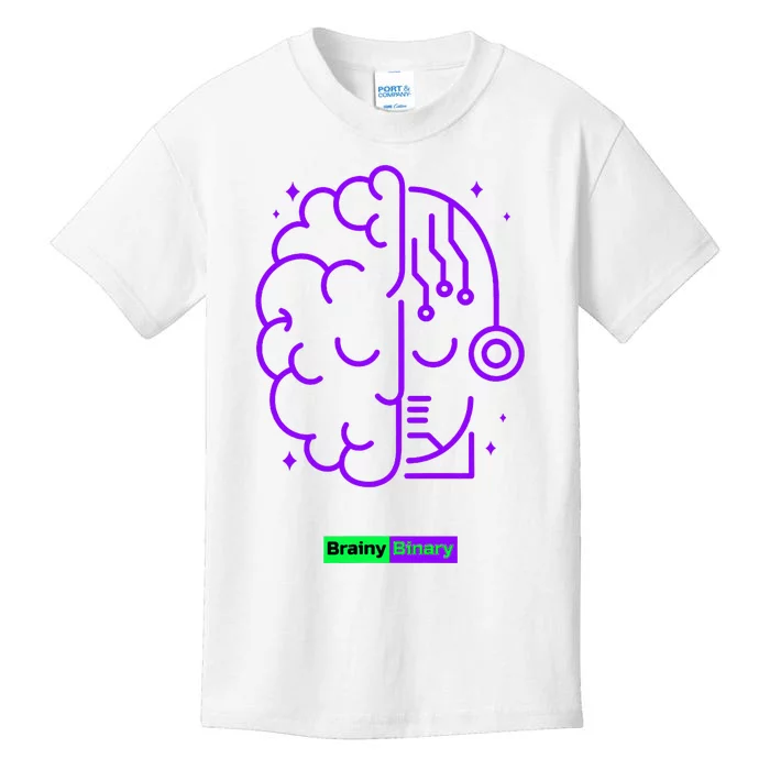 Binary And Brainy Intelligence Technology Kids T-Shirt