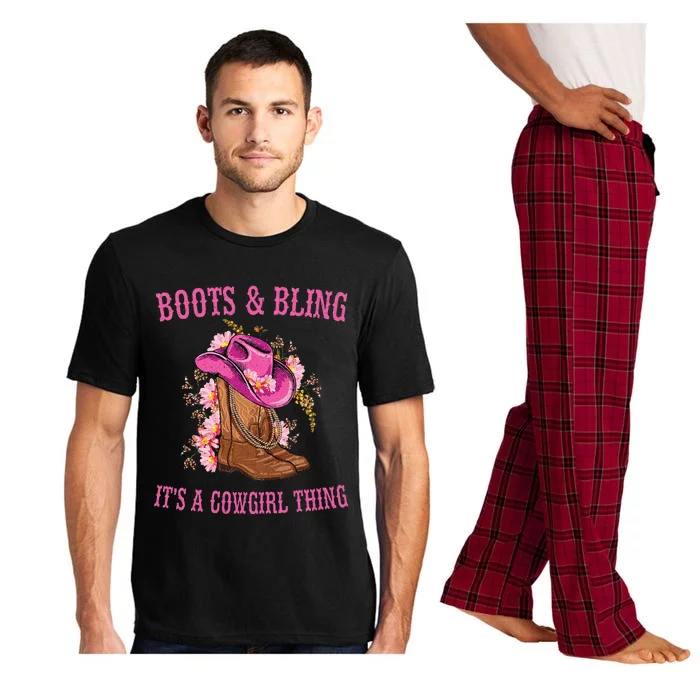 Boots and Bling its a Cowgirl Thing Cute Love Country Life Pajama Set