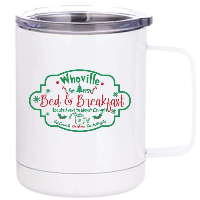 Bed And Breakfast Christmas Front & Back 12oz Stainless Steel Tumbler Cup