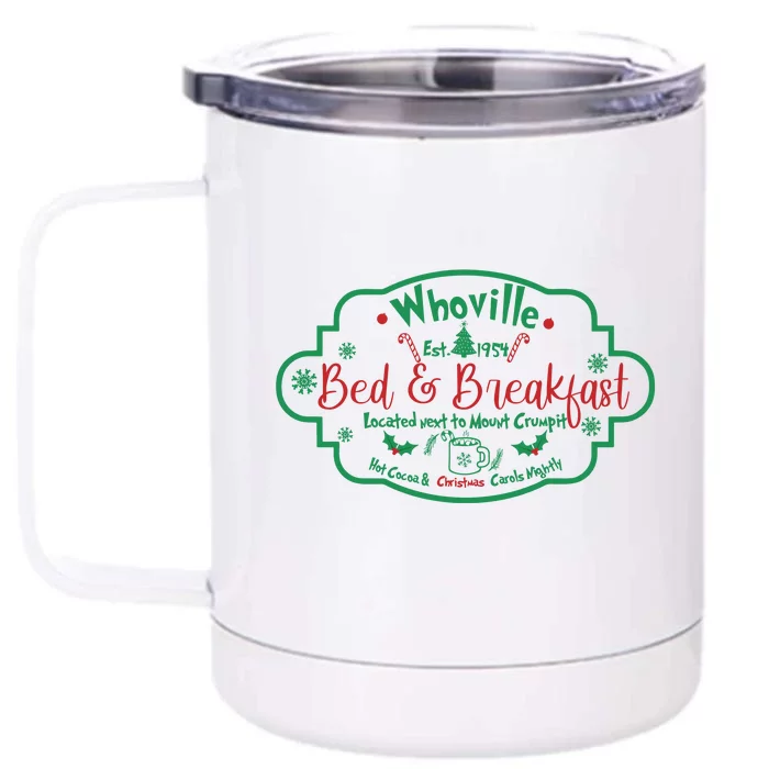 Bed And Breakfast Christmas Front & Back 12oz Stainless Steel Tumbler Cup